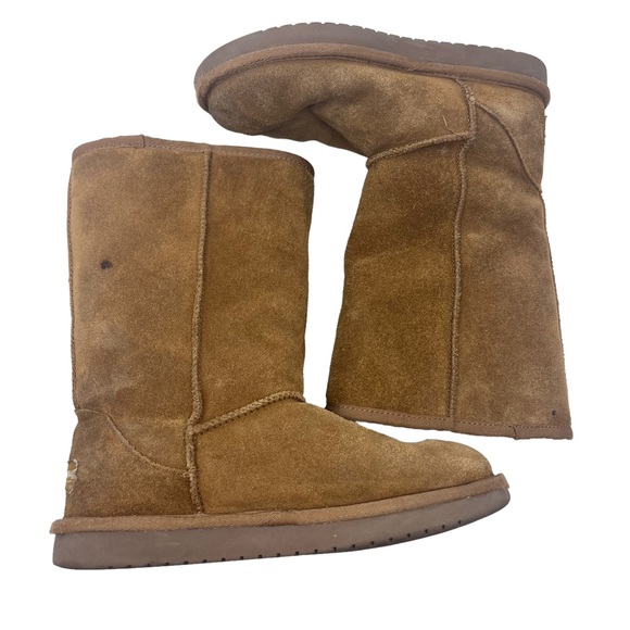 UGG Koolaburra Koola Sheepskin Tall Chestnut Boot - Picture 9 of 11
